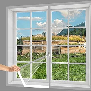 Kit de Film Isolant pour fenêtre,Transparent d'hiver Anti Froid Couverture Auto-adhésif,Rétractable de survitrage Thermo Cover,Largeur x Hauteu