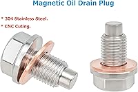 Vista 5 de 1 tapón magnético de drenaje de aceite de motor de acero inoxidable M12x1.25 para Toyota Corolla 4Runner Camry Highlander Prius RAV4 Sienna Tacoma