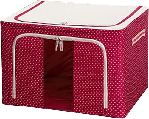 Contenedores de almacenamiento de ropa para armario, apilables, plegables, organizador de ropa con asas reforzadas y cremalleras resistentes,