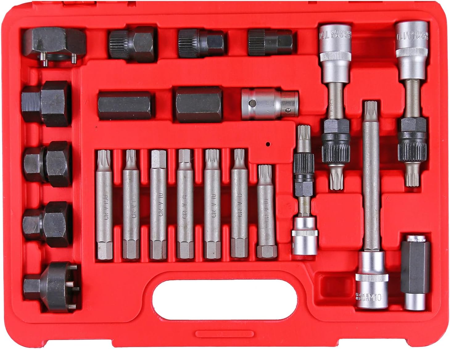24 Pcs Alternator Pulley Tool Kit Alternator Pulley Removal Tool for Car Pulley Removal Repair Tool