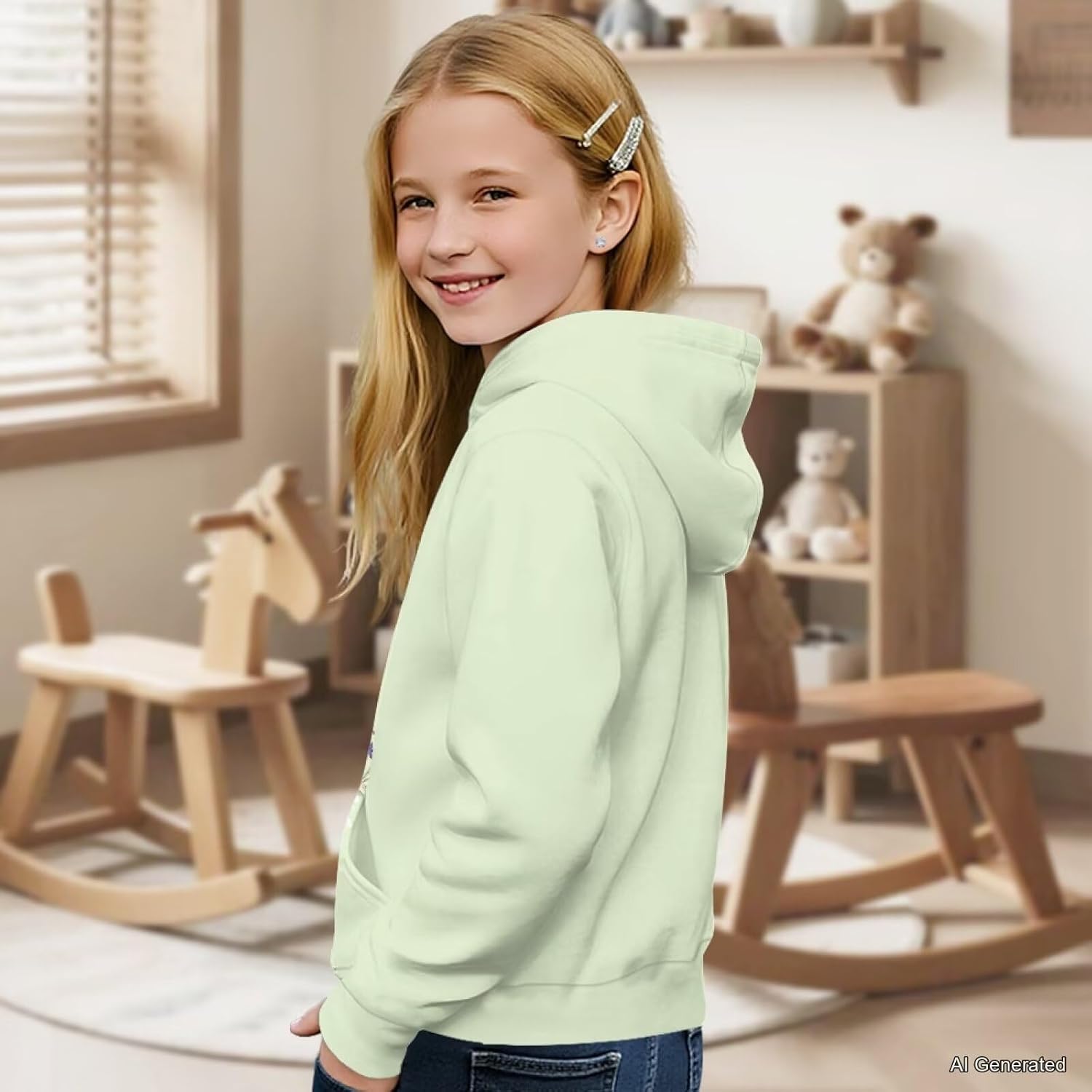 Girls Hoodies Size 6-16 Years Kids Cute Clothes Pullover Hoodie Sweatshirt Sweater Tops Fall Winter Outwear Outfits