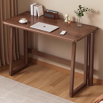 Folding Work Bench, Foldable, Study Desk, Adult, Solid Wood Desk for Computers, Load Capacity, Folding Table, Space Saving, High Table, High Type, Rounded Corners, Foldable, Simple Table