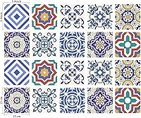 Vista 28 de Azulejos Adhesivos Despegar y Pegar Estilo Azulejo Español Portugués para Salpicadero Juego de 20 piezas (3.9_B)