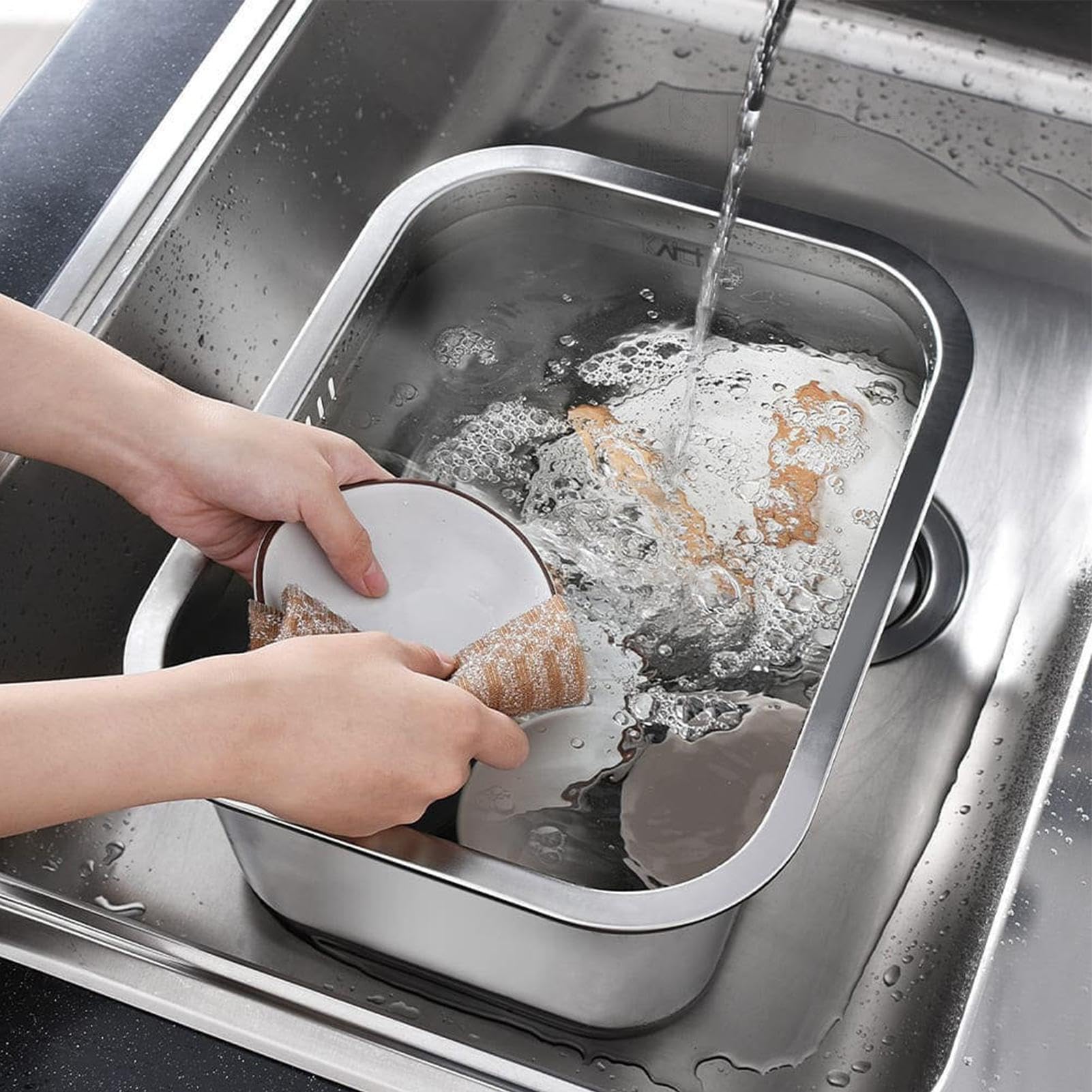 Passoire en acier inoxydable - 10 L - Panier multifonction tamis 2 1