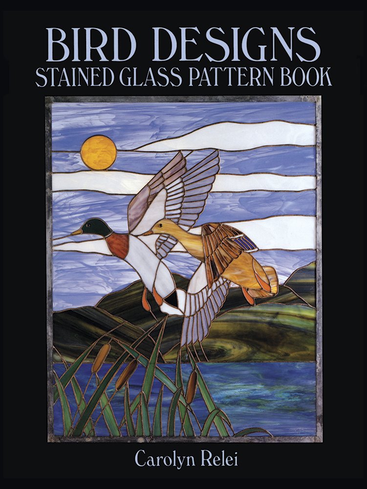 Livre de patrons de vitrail oiseaux modèles verre dessin de loisir