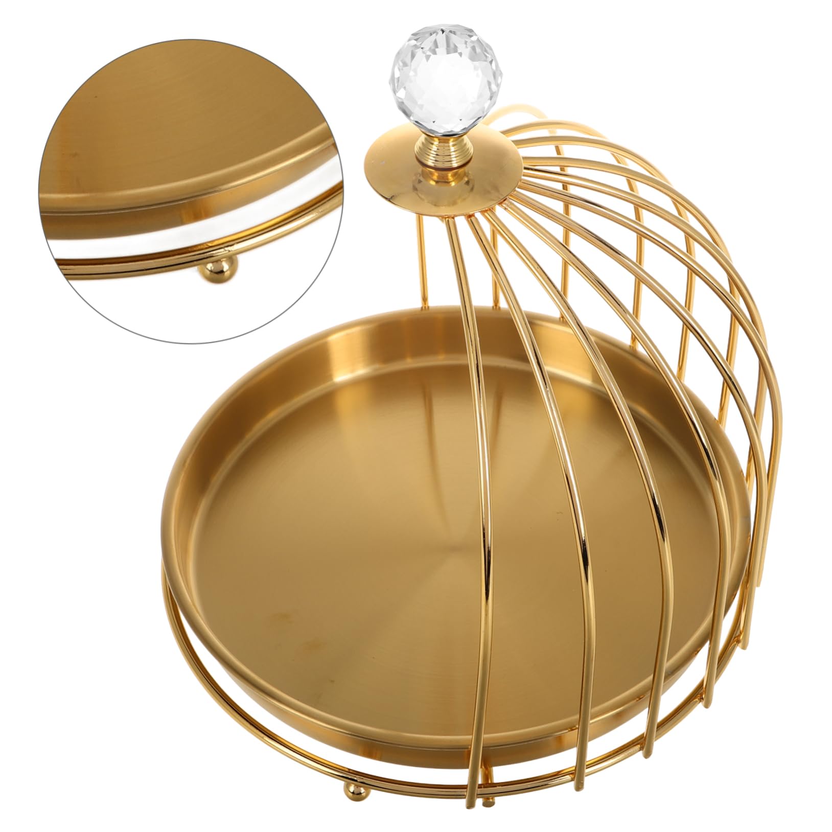 Alipis Vassoio Decorativo Forma Di Gabbia Per Uccelli Supporto Per Dolci e Frutta Piatti Per Dessert Da Tavolo Organizzatore Per Cucina e Ristoranti Vassoio Multifunzionale Per Eventi e