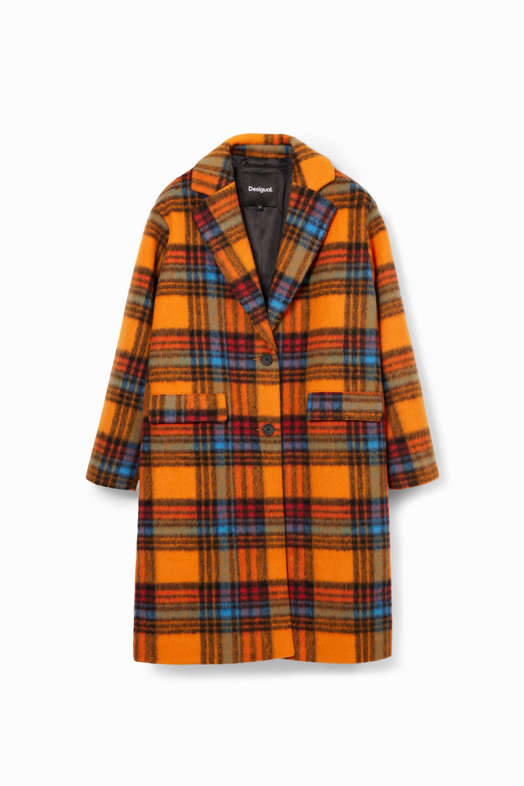 Desigual Abrigo Para Mujer Woman Woven Overcoat Mujer