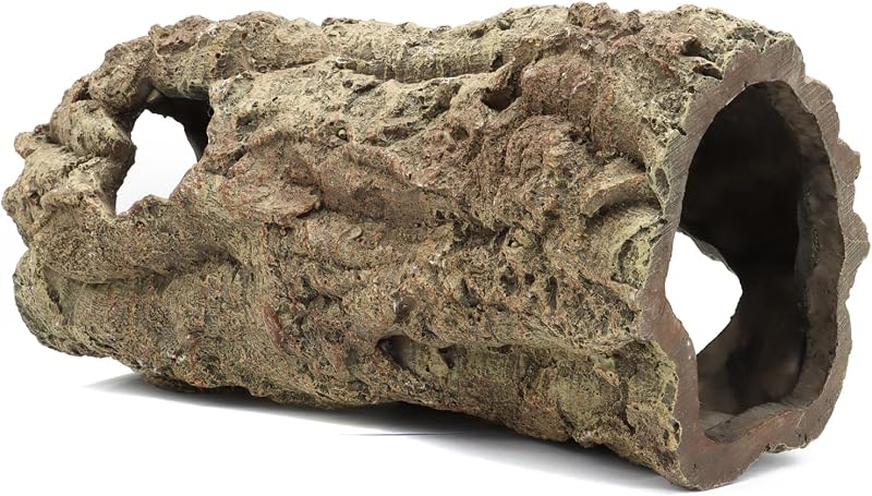Esconderijo para Terrário em Resina com Aparência de Madeira JIHAQUA JH1068 Grande