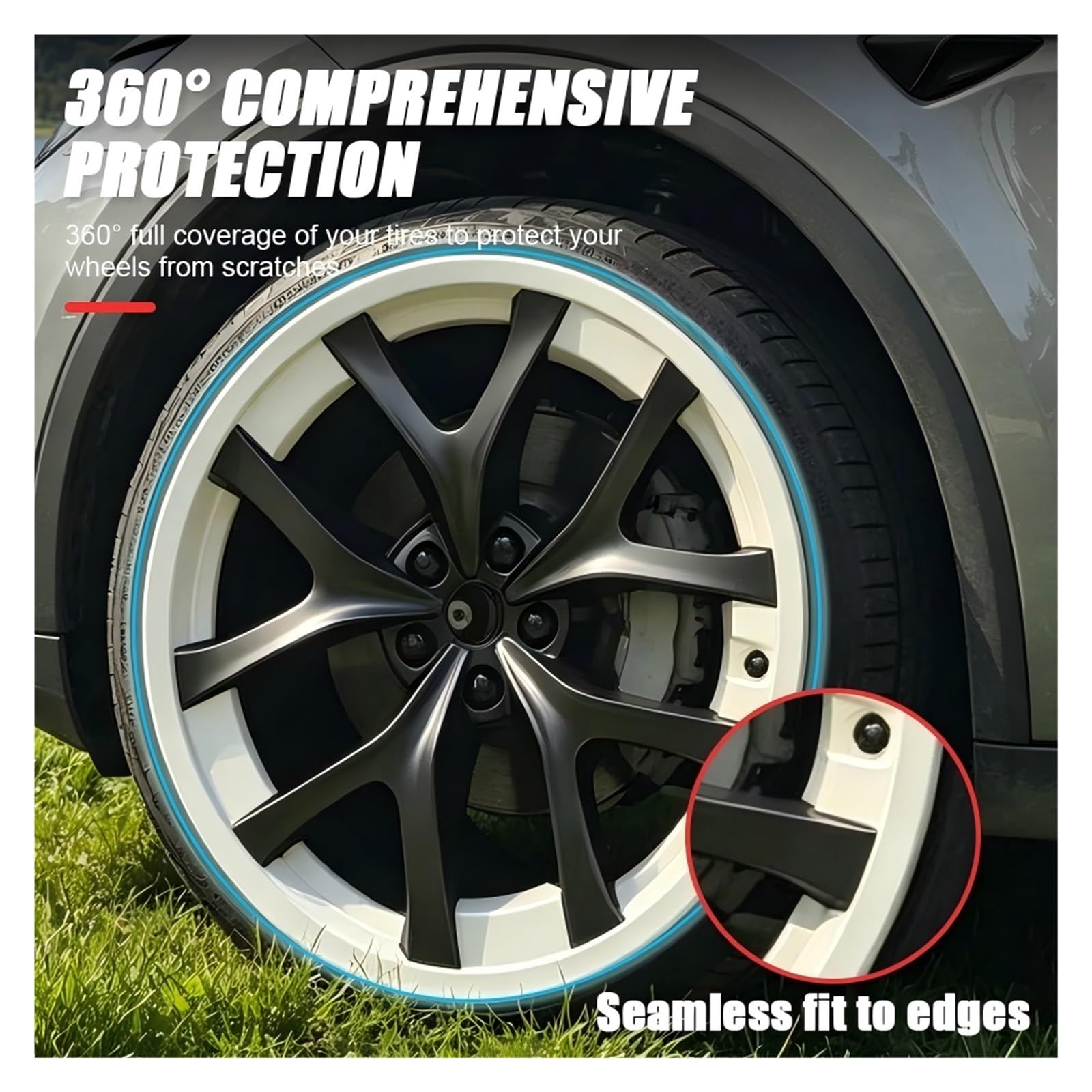 enjoliveur Moyeu Roue Protection pour Anneau 21 Pouces, pour Tesla modèle Y Juniper 2025, Couvercle de Jante ABS 2026 enjoliveurs(Dark Gray-4pcs)