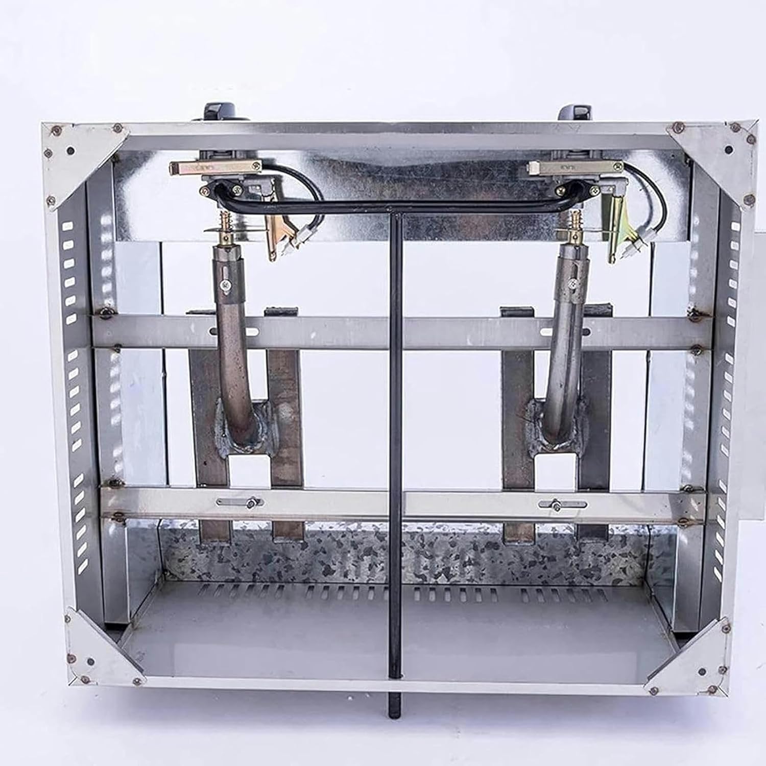 XENITE Deep Fryer,Commercial Gas Fryer,20L Countertop Basket Stainless Steel Deep Fat Fryer Restaurant Home Fries Chip with Seasoning Trough