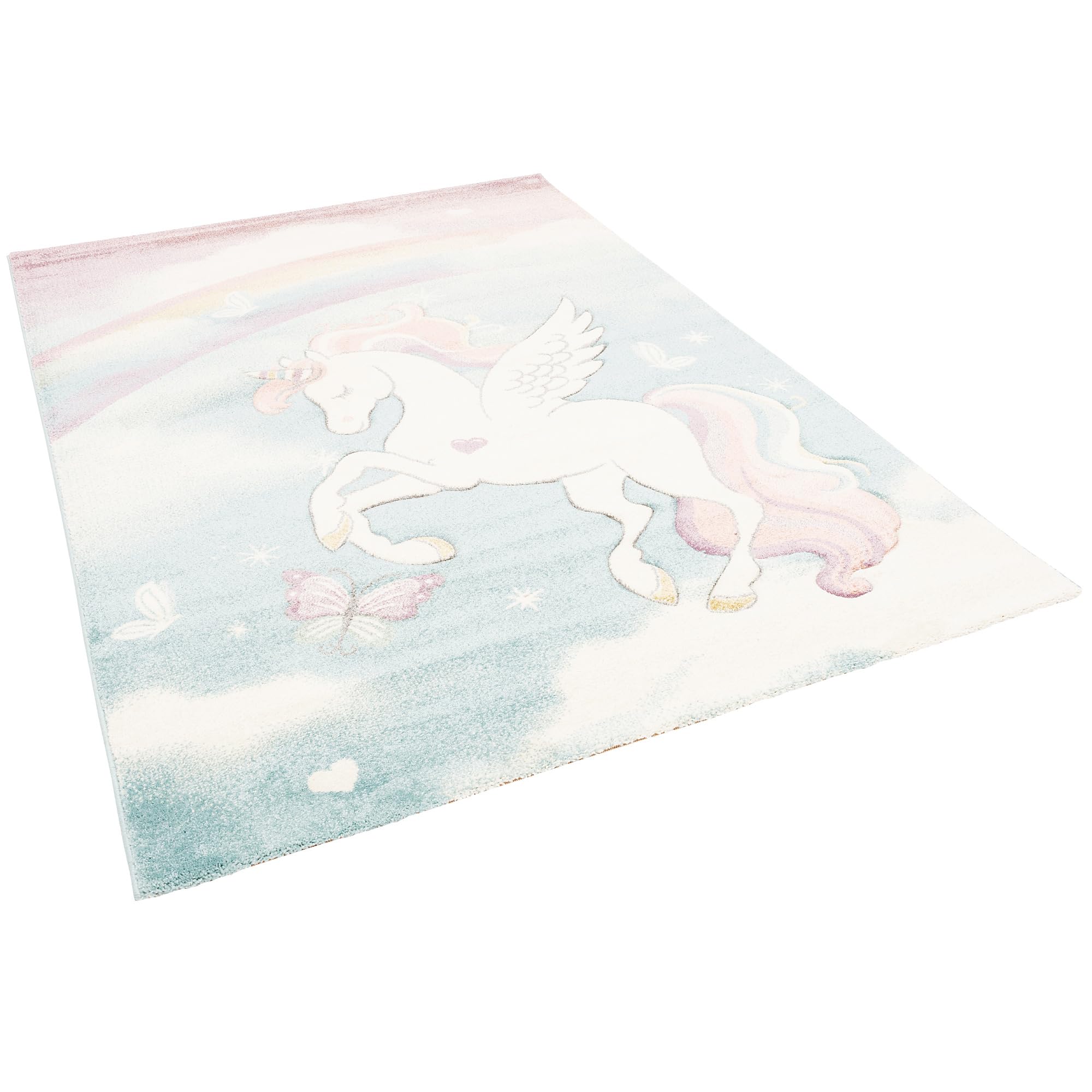 Pergamon Kinder Teppich Maui Kids Pastell Einhorn Bunt in 5 Größen