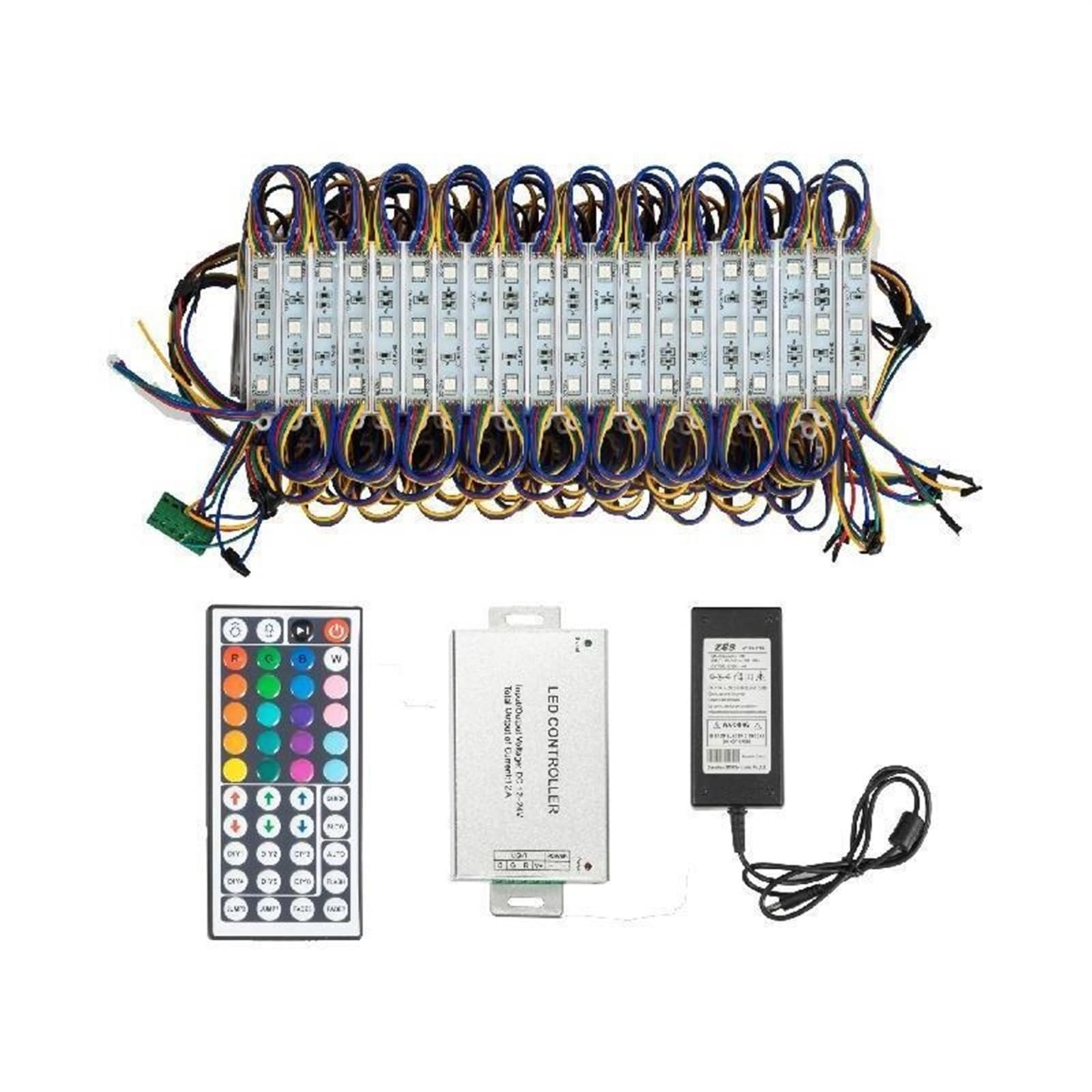 Oświetlenie witryny sklepowej RGB SMD5050 regulowane 20 kolorów 100 stóp 200 szt. 3 moduł LED wodoodporna dekoracja biznesowa aplikacja DIY,Elastyczna obsługa