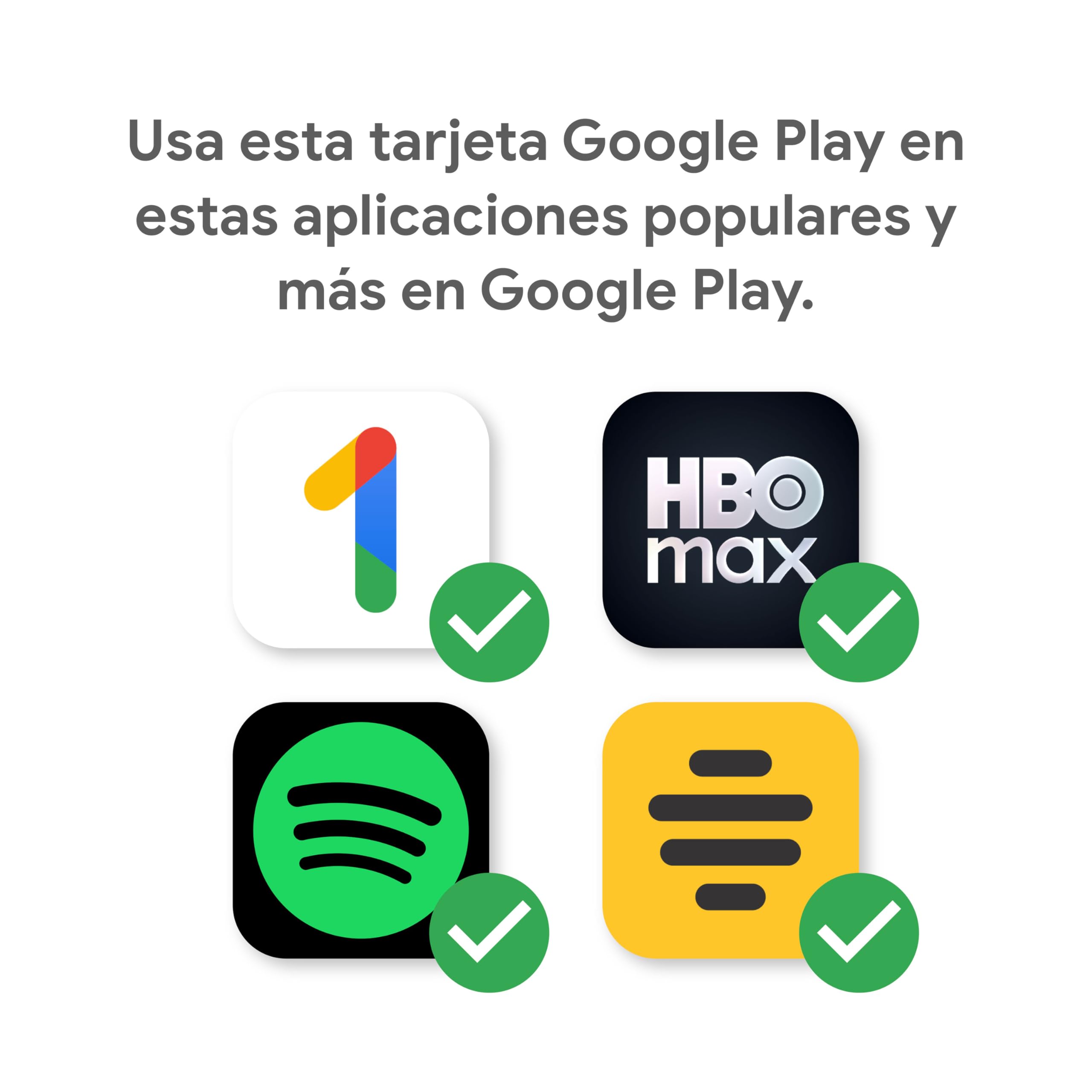 Código Google Play: nuevos descubrimientos y los favoritos de siempre en una tarjeta. Go Play. (Envío por correo electrónico o mensaje de texto; válido solo para España)