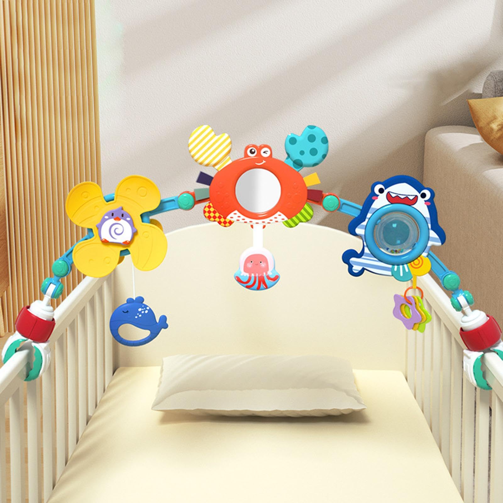 Arch Toys Arch Crib Toy Adjustable Hochet Toy Crib Mobile for Crib