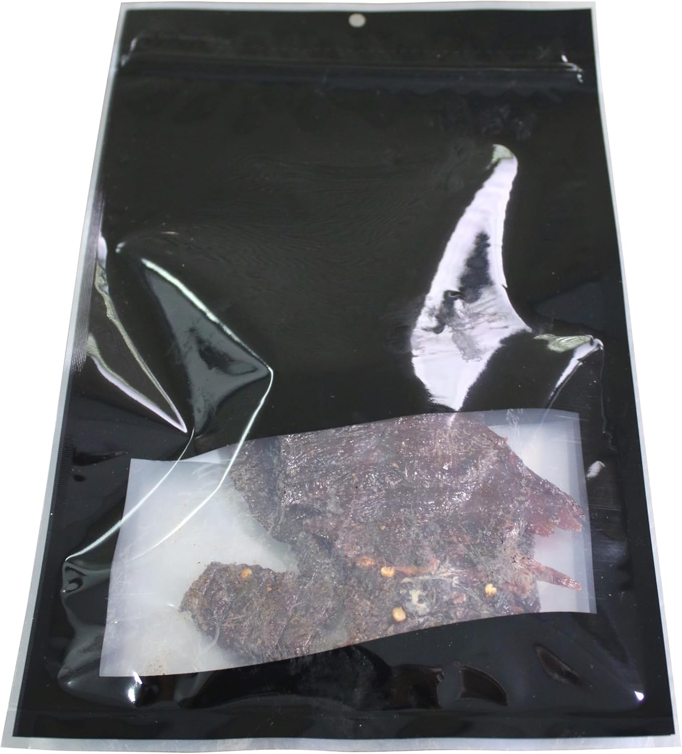 Vacuum Storage Bags for Jerky and Dried Goods, EVOH Lining, Oxygen Barrier (Black, 7.5" x 11")
