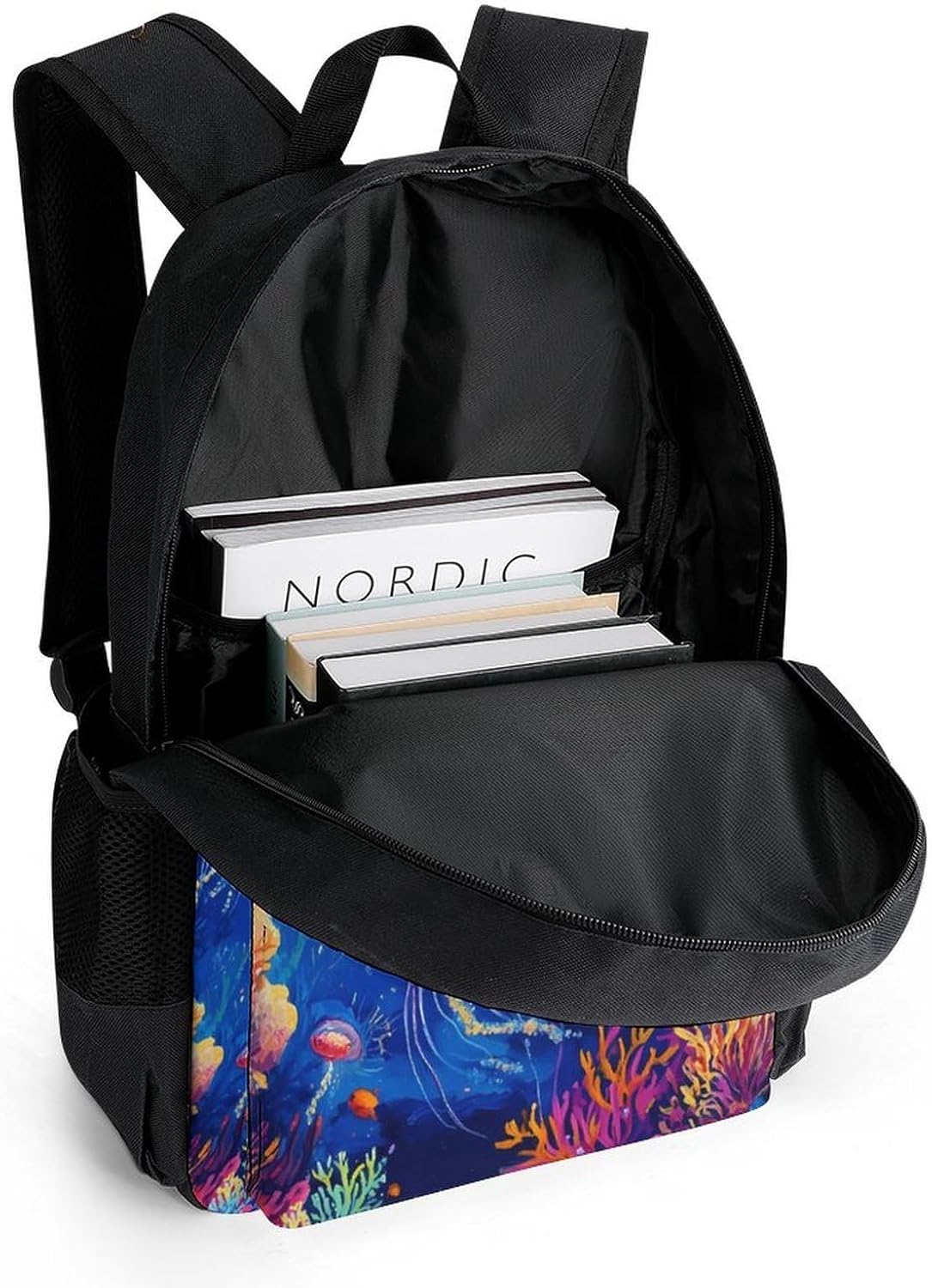 Seabed Jellyfish Laptop Backpack for Men Women Fashion Computer Bag Business Travel Daypack
