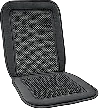 Bottari Micro Ball Seat Cushion Bottari, Wooden Micro Balls- Black