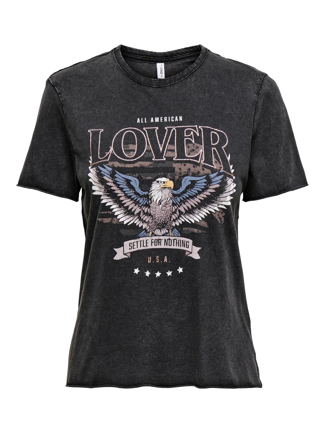 ONLY Damen ONLLUCY REG S/S JRS NOOS Top, Schwarz,M