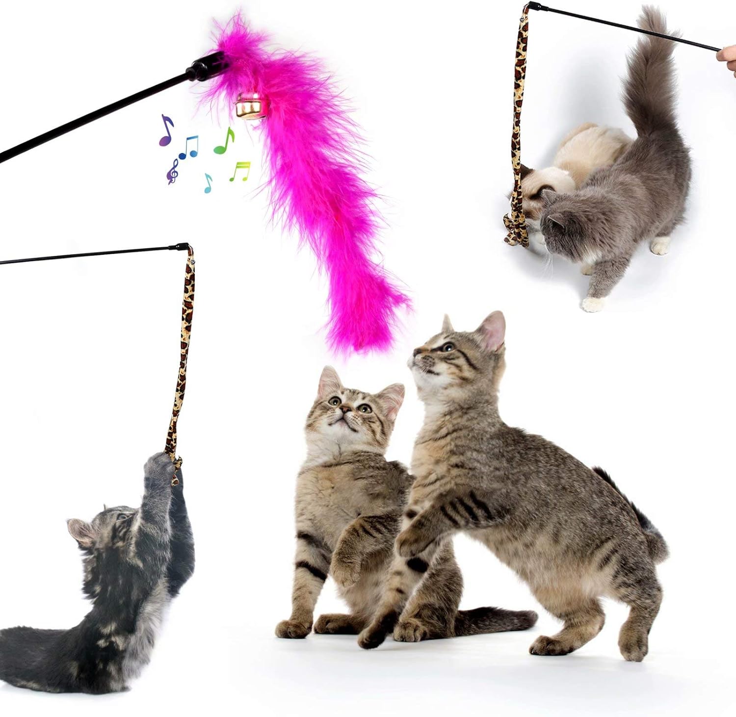 31 PCS Cat Toys Kitten Toys Assortments,Variety Catnip Toy Set Including 2 Way Tunnel,Cat Feather Teaser,Catnip Fish,Mice,Colorful Balls and Bells for Cat,Puppy,Kitty : Pet Supplies