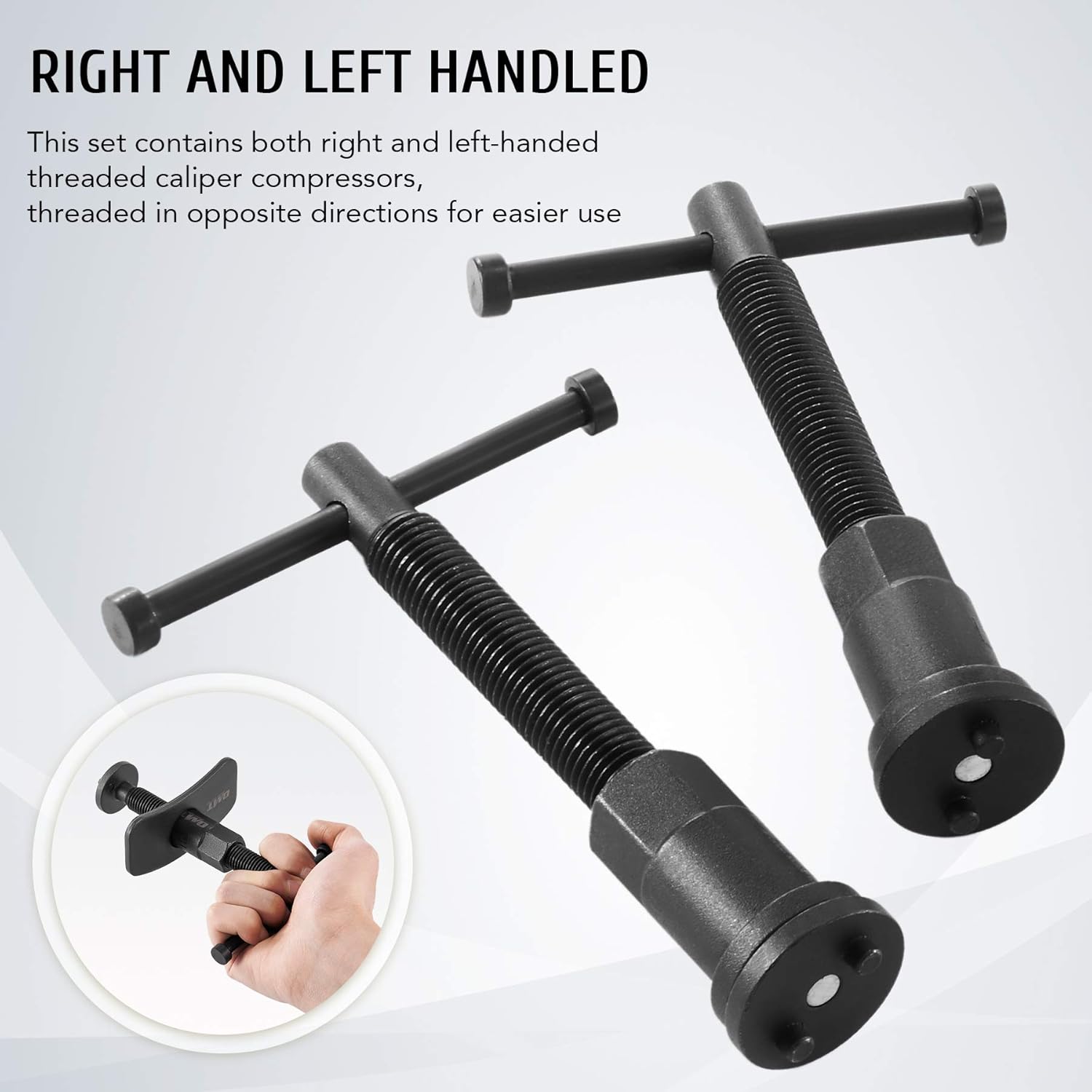 Orion Motor Tech Disc Brake Pad and Caliper Service Tool Kit | Professional Disc Brake Caliper Compression Tool Kit | Universal Disc Brake Caliper and Piston Wind Back Tool Set with Case : Automotive