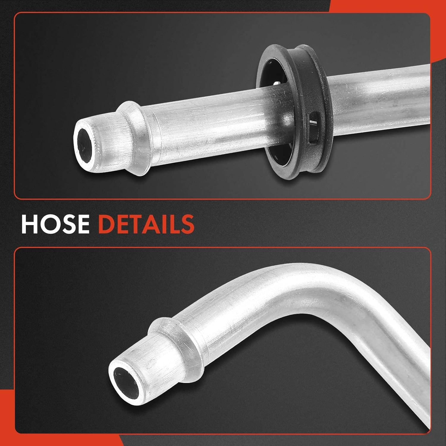 A-Premium Automatic Transmission Oil Cooler Line Hose Assembly Compatible with Buick LeSabre/Park Avenue 2000-2005 & Pontiac Bonneville 2000-2005, 3.8L Replace# 25735890, 25663925