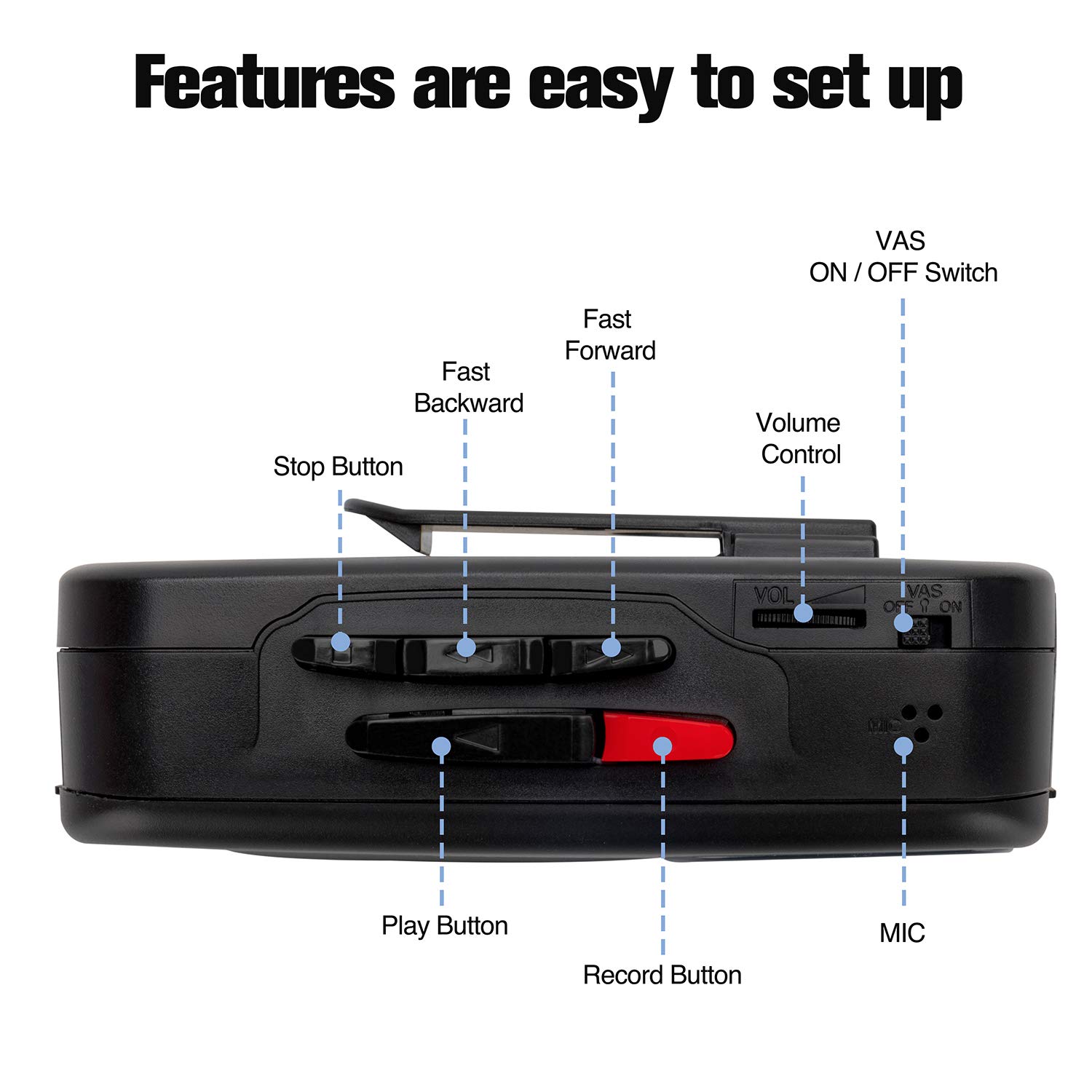 ByronStatics Portable Cassette Players Recorders FM AM Radio Walkman