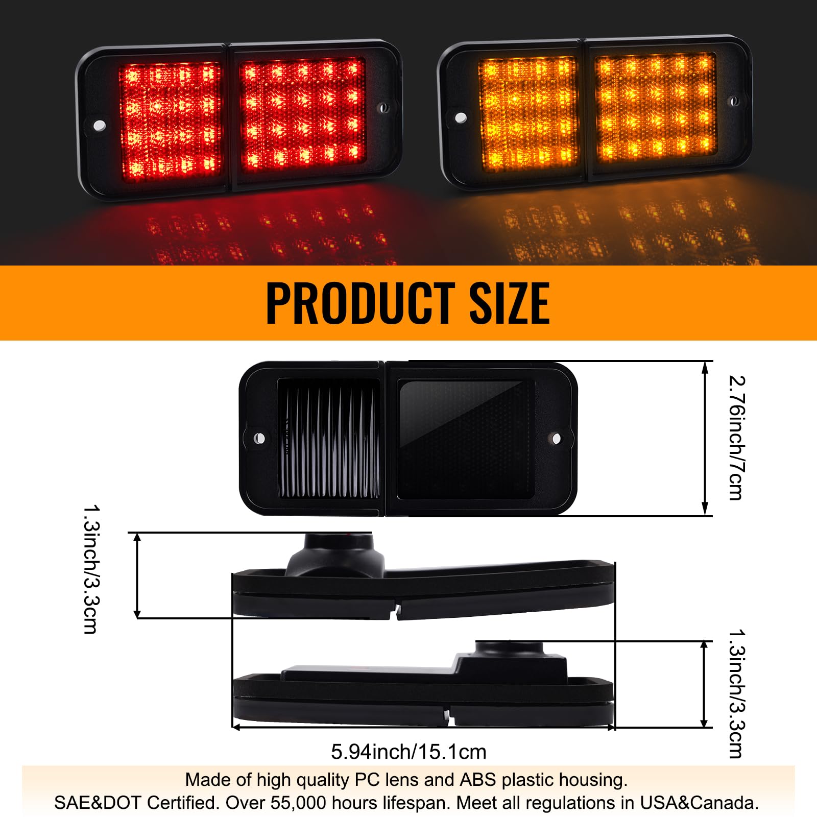 Amazon.com: Gempro LED Side Marker Lights for 1968-1972 Chevy C10