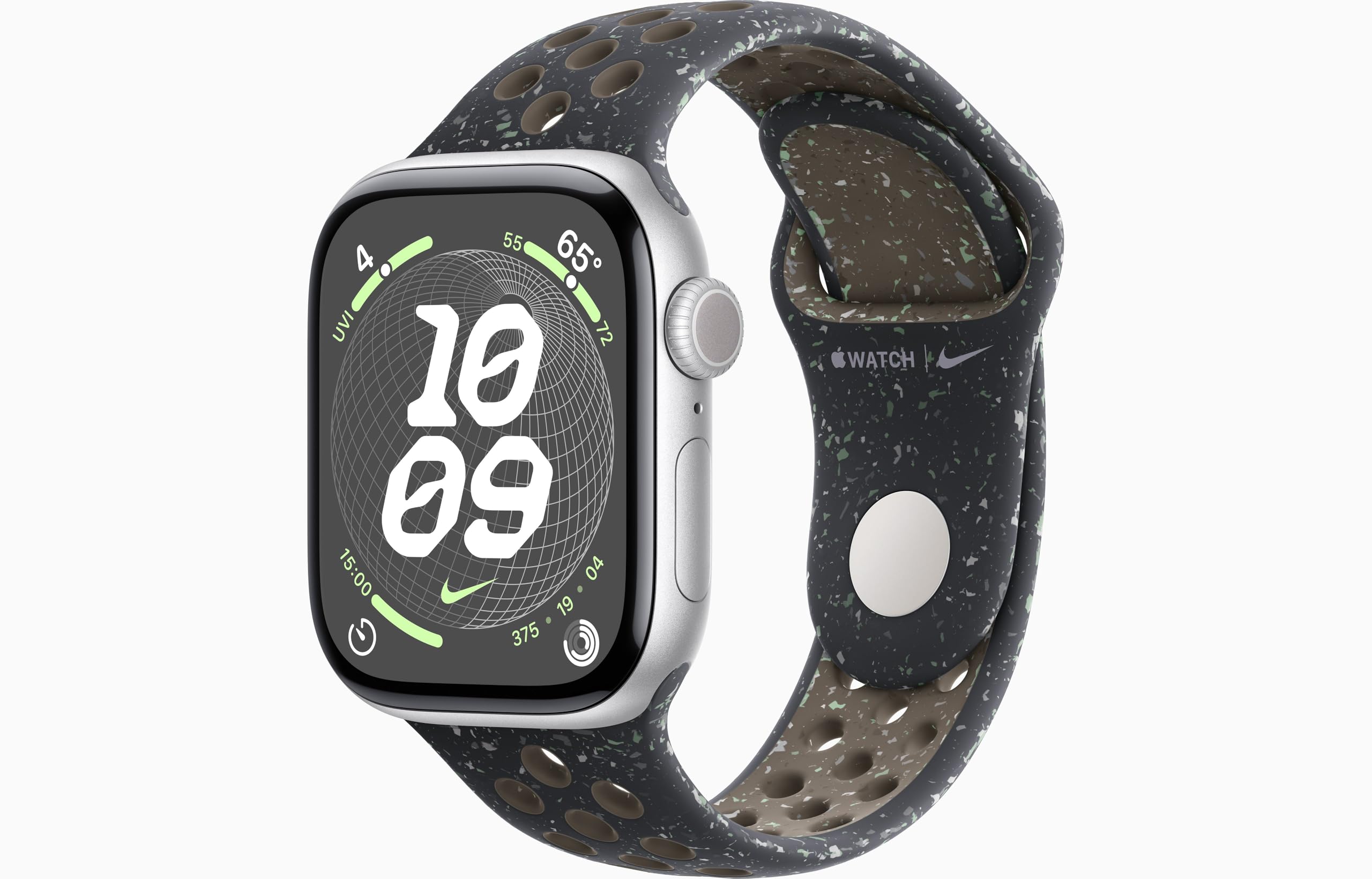 Apple Watch Series 10 [GPS + Cellular, 42mm] - Silver Aluminum Case with Midnight Sky Nike Sport Band, S/M (Renewed)