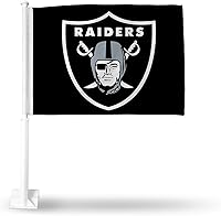 Vista 38 de Rico Industries NFL Double Sided Car Flag - 16" x 19" - Strong Pole That Hooks onto Car/Truck/Automobile