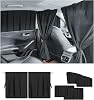5PCS Car Window Shades,Magnetic Thickened Window Shade for Baby in Car for Traveling Camping,All-Season Truck Window Shades with Storage Bag for Privacy,Sleeping,Blackout 5PCS