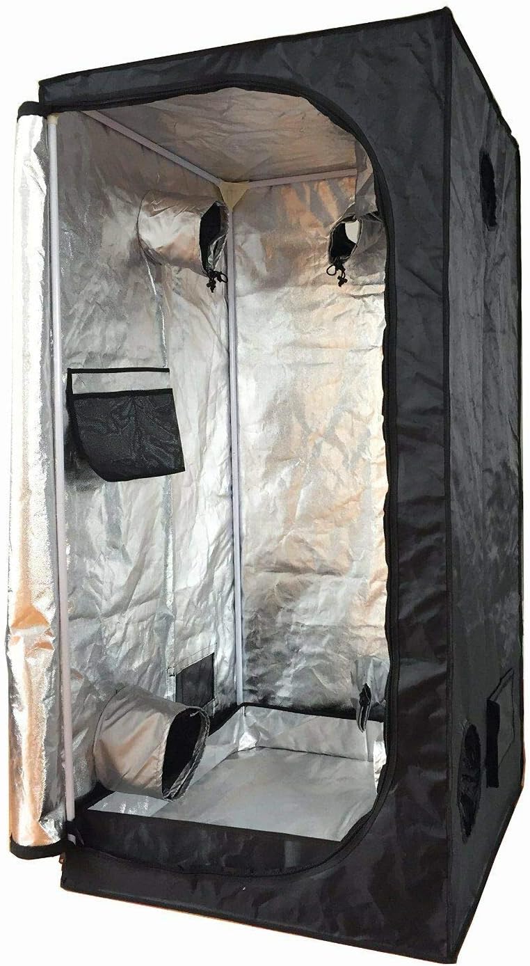 Smartbuy247 New 24"X24"X55" Grow Tent Bud Dark Green Room Hydroponics Box Mylar Silver!!
