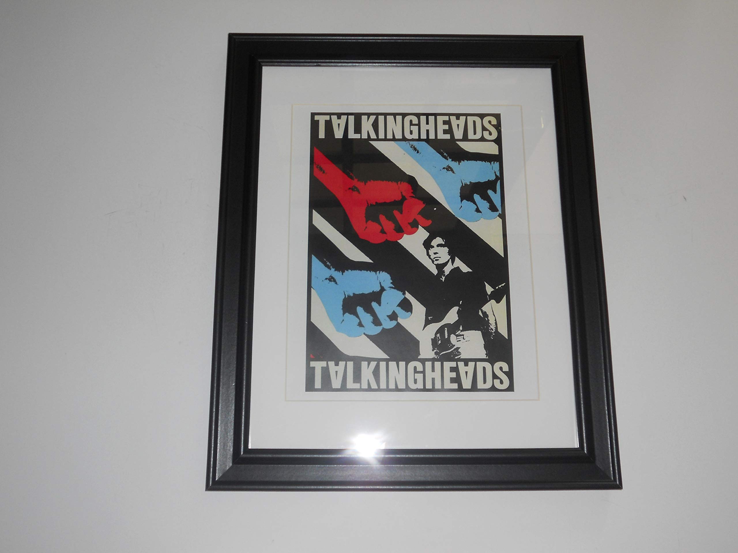 Framed Talking Heads Handbill 1980 Remain in Light Tour color print 14" by 17"