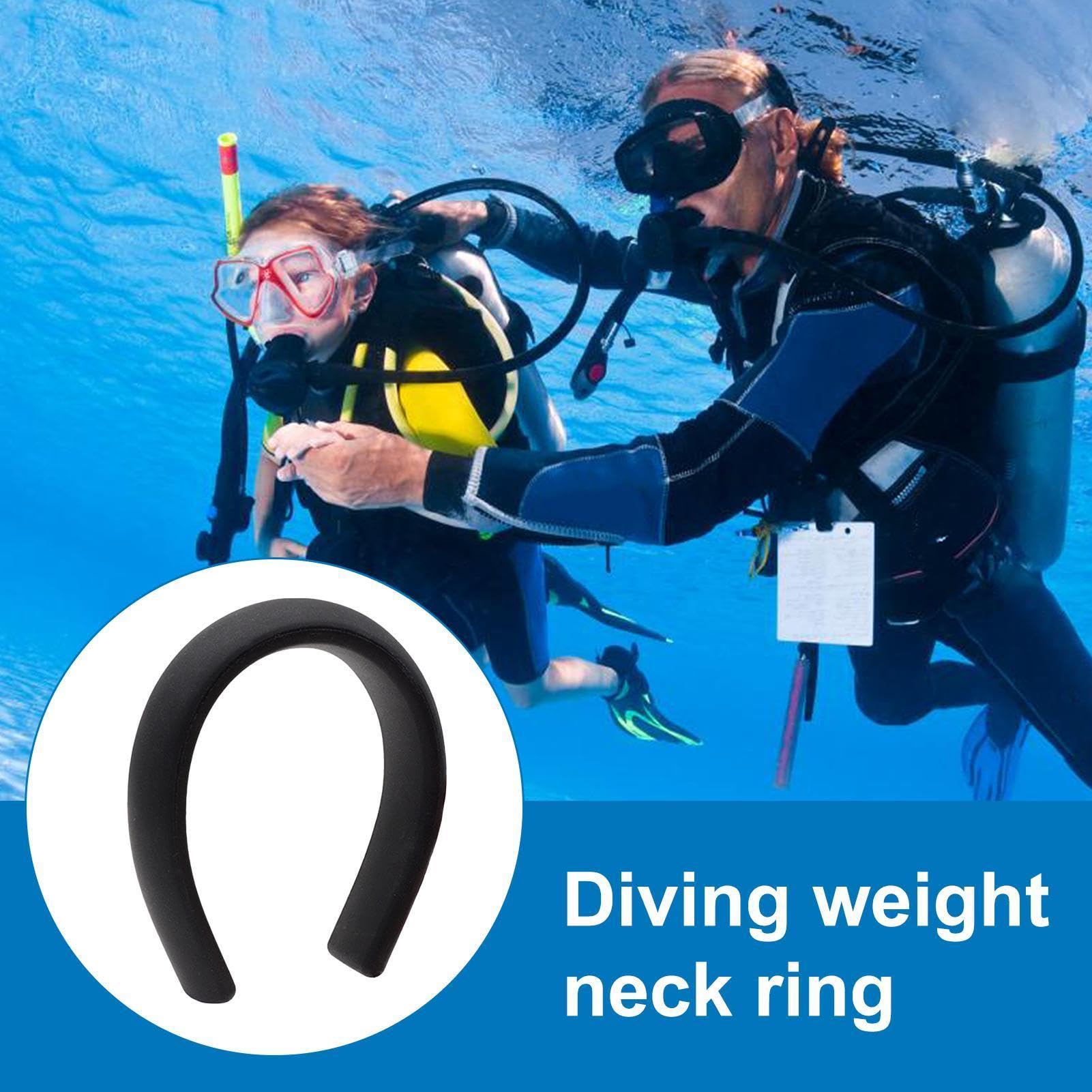Peso Cervicale Sub Collare Anti-Scivolo per Attrezzatura Sub | Subacquei Piombo Morbido Pieghevole Per Donne, Amanti Sport Acquatici, Appassionati, Principianti, Laghi Stagni Piscine
