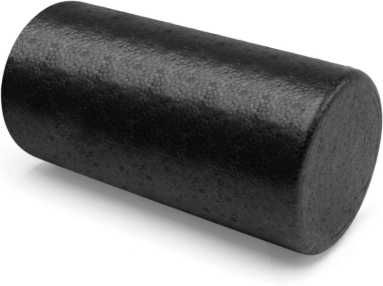 High-Density Foam Roller - Physical Therapy & Exercise, Round Fitness Back Roller for Muscles Deep Tissue Massage, Workout Guide Included by PHYLLEXI