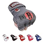 Ringside Quick Wrap Gel Shock MMA Boxing Hand Wraps, Small/Medium, Grey