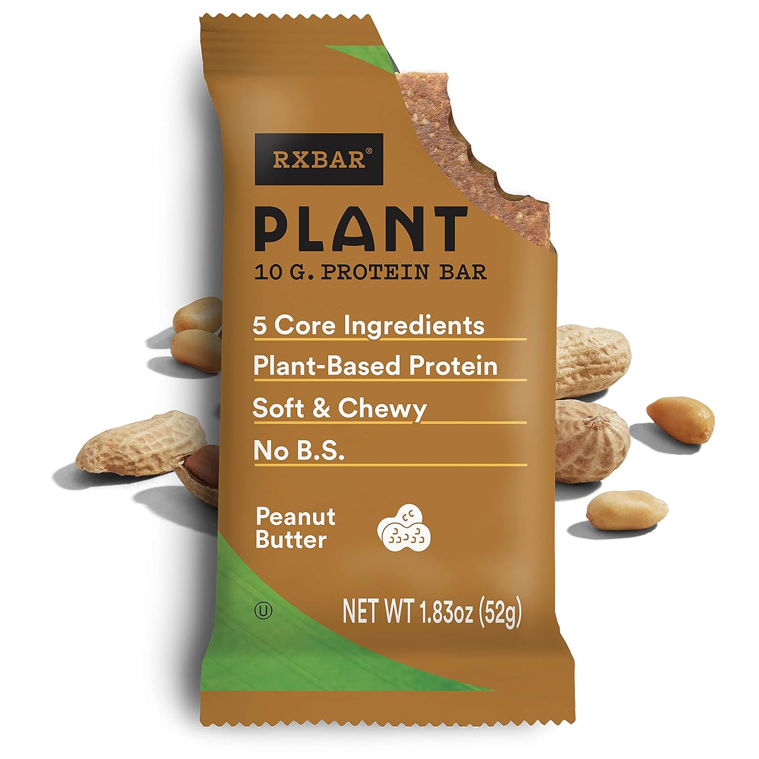 Buy RXBAR Plant Protein Bar, Peanut Butter, Pack of 12, Gluten Free