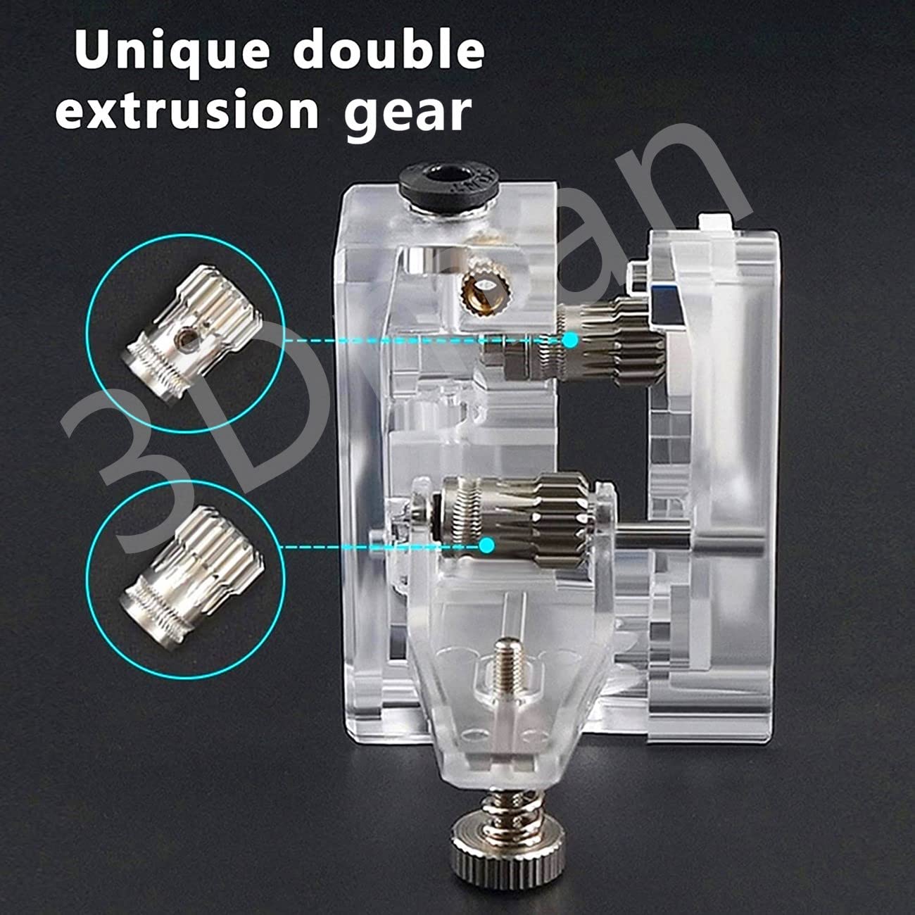 3Dman Bowden uniwersalny wytłaczarka przekładniowa Dual Drive do drukarek Ender 3 V2, Ender 3 Pro, Ender 3 Series, Ender 5 Pro, Ender 5 Plus, CR10 Series, Vyper Series i innych drukarek 3D