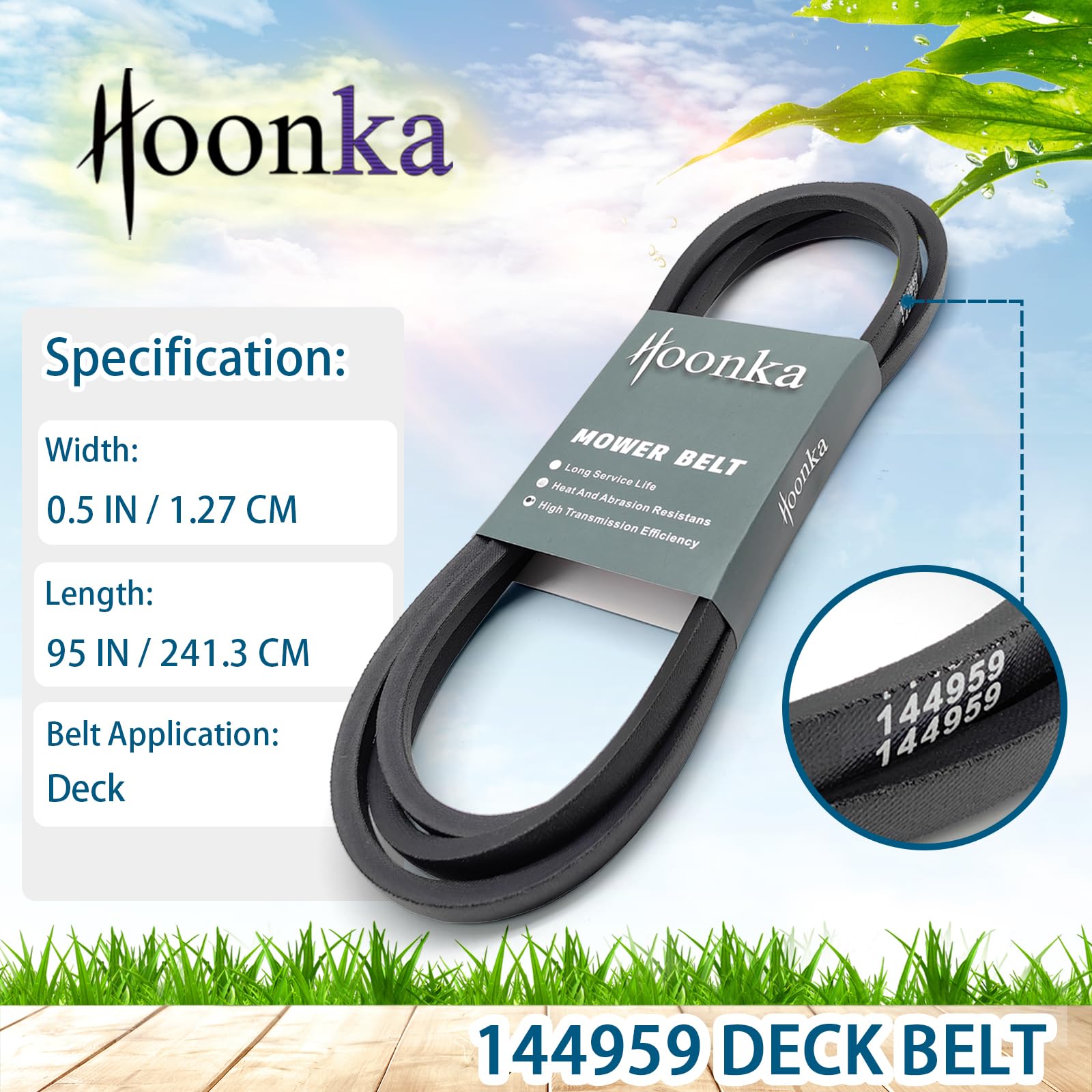 Amazon.com : HOONKA 144959 532144959 Deck Belt fits Craftsman