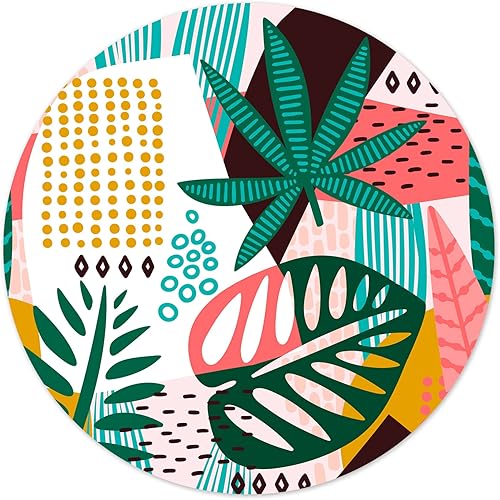 Alfombrilla para mouse, base de goma antideslizante con borde cosido, alfombrilla de mouse redonda para juegos, alfombrilla de mouse de oficina