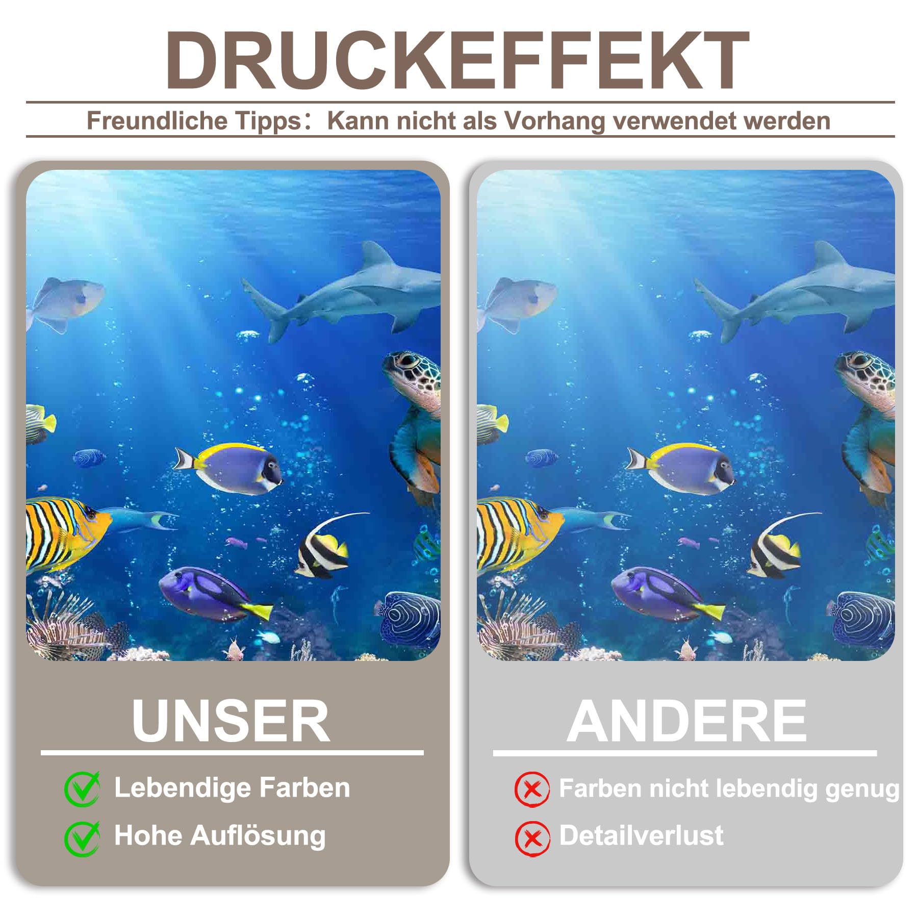 Runder Fotohintergrund "Unter Dem Meer" | 220x220 Cm, Polyester, Für Kindergeburtstag & Fotoshootings