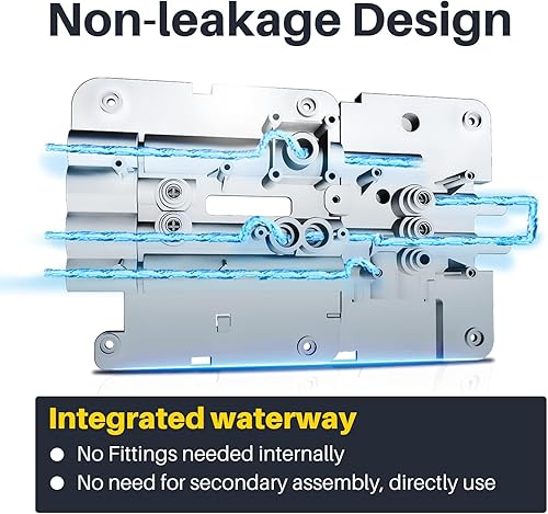 Miniatura 7 de ICEPURE UTR400A Sistema de filtración de agua de ósmosis inversa de alto rendimiento de 600 GPD sin tanque, 1.51 de pura a drenaje, reducción TDS,
