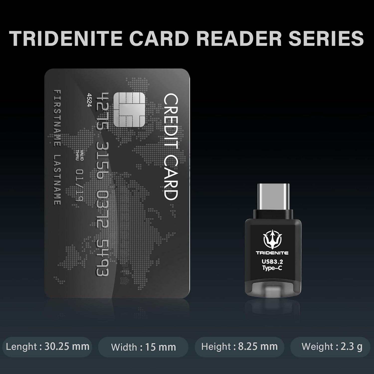 USB 3.2 Type-C MicroSD Memory Card Reader Adapter (DDR-200, Includes 185MB/s Speedy MicroSD 256GB)