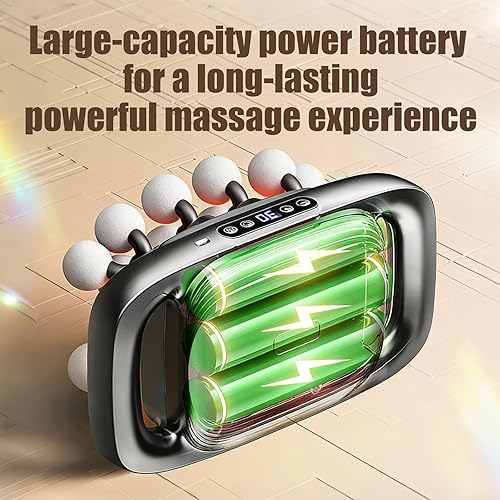 Miniatura 4 de Pistola de masaje de tejido profundo de 20 cabezas con 3 modos y 30 niveles de velocidad, masajeador muscular de percusión silenciosa, presión de