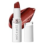 wet n wild Mega Last High-Shine Lipstick Lip Color, Infused with Seed Oils For a Nourishing High-Shine, Buildable & Blendable Creamy Color, Cruelty-Free & Vegan - Fire-Fighting