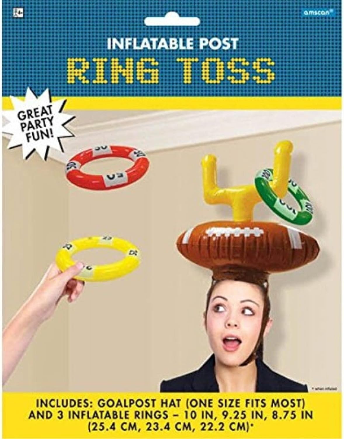 Amazon.com: Amscan Inflatable Post Ring Toss - One Size, 1 Kit