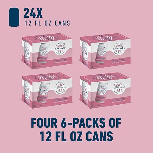 Miniatura 4 de Athletic Brewing Company DayPack Water - Paquete de 24 seltzer con sabor a cereza negra cero calorías cero carbohidratos ingredientes naturales para