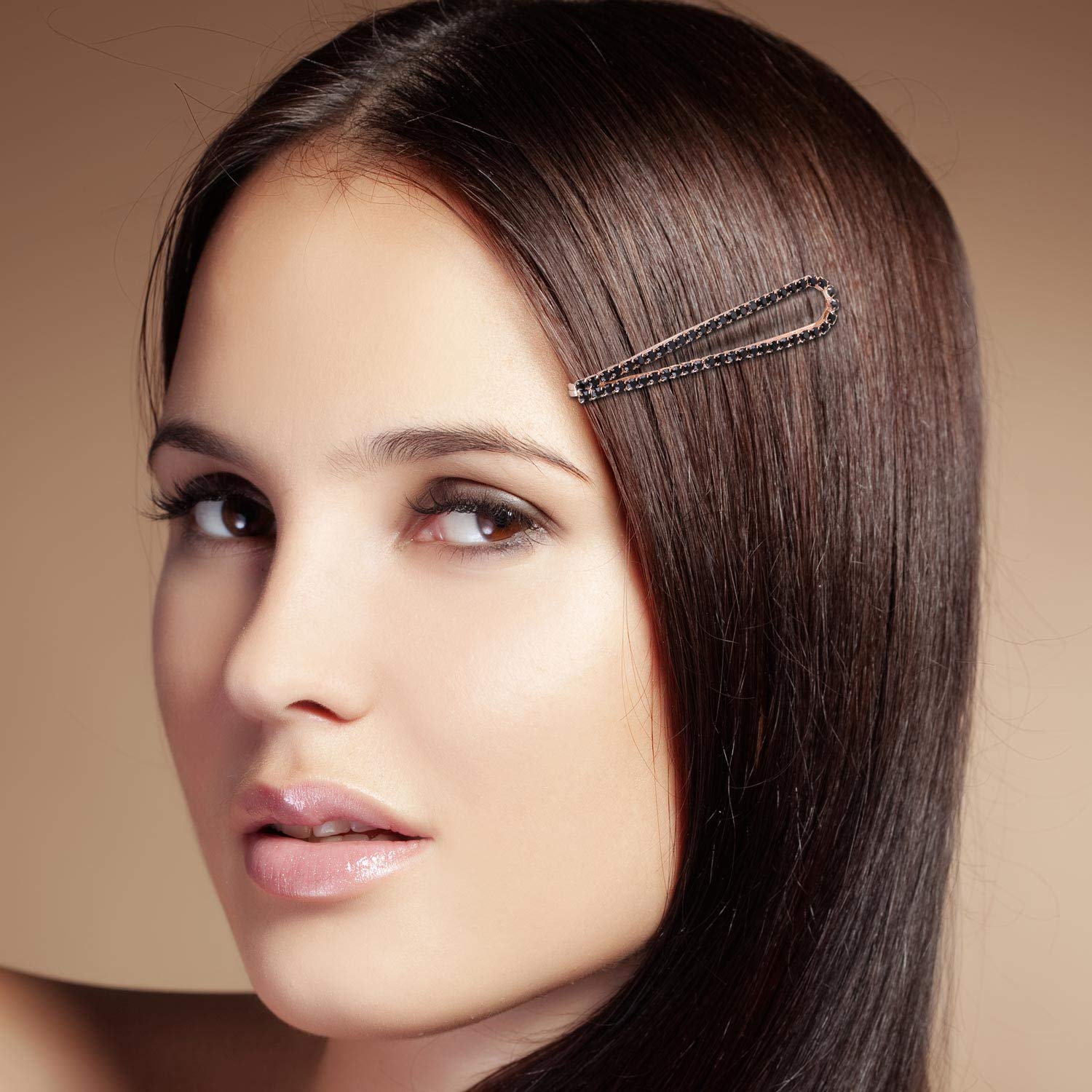 12 Pieces Rhinestone Bobby Pins Crystal Hair Clips Diamond Studded Hair Pins Hair Styling Clips for Women : Beauty & Personal Care