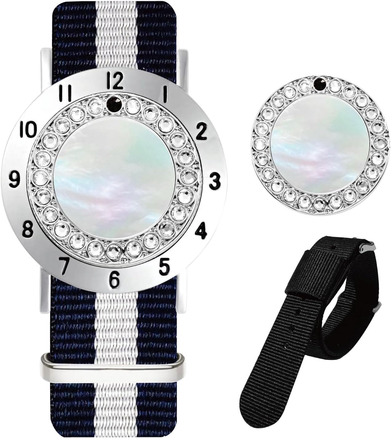 Golf Ball Marker with Golf Stroke Counter Bracelet, Pearl Crystal Ball Marker, Golf Accessories, Golf Gifts, Golf Counters for Women