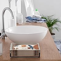 Vista 4 de Paquete de 100 servilletas florales desechables de papel de 2 capas decorativas para cena, servilletas de cóctel de flores para baño, inodoro