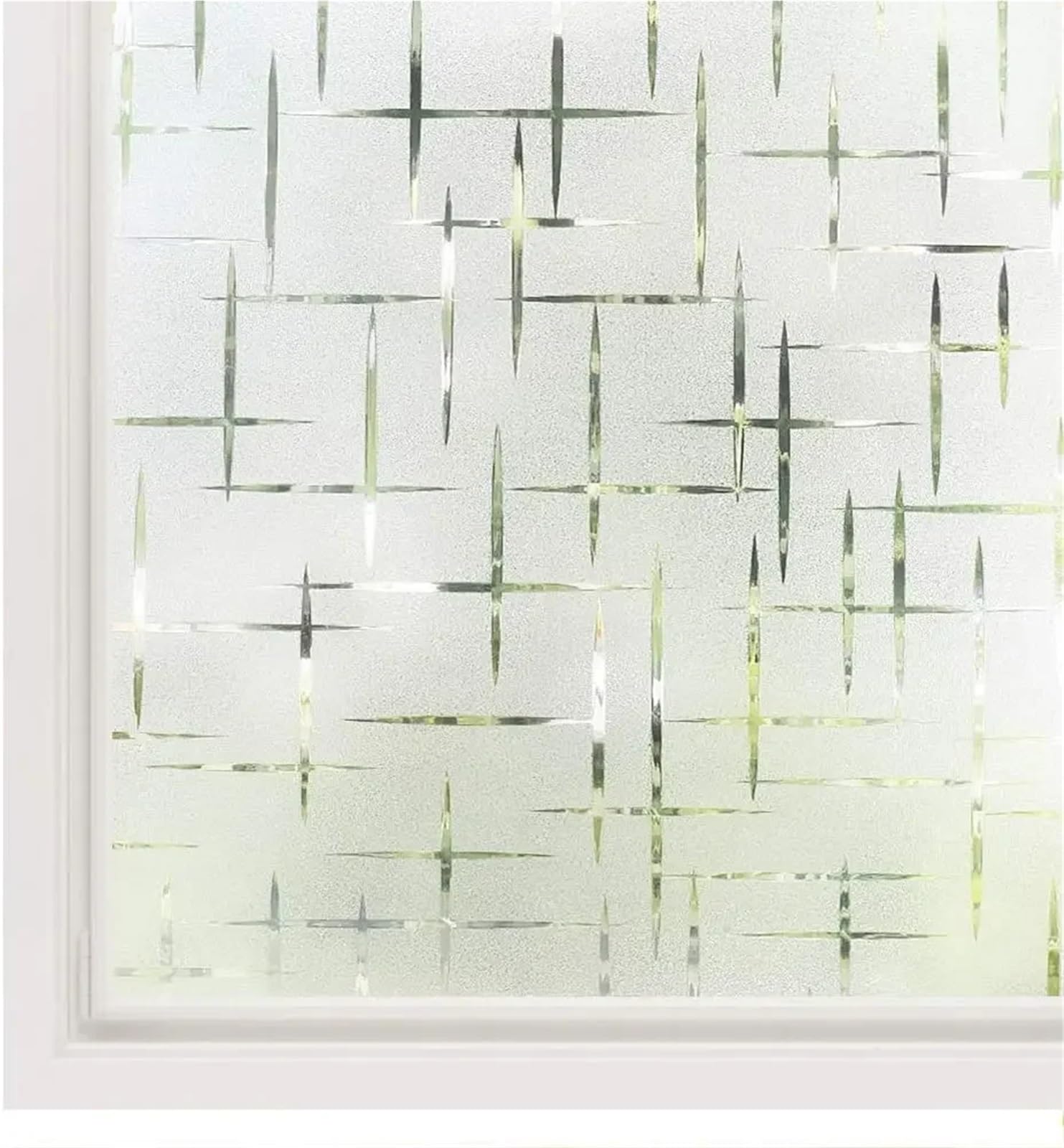 SHALLEZSOU Window films Frosted Window Film Privacy Decorative Glass Sticker For Home Office Protection Static Cling No Glue